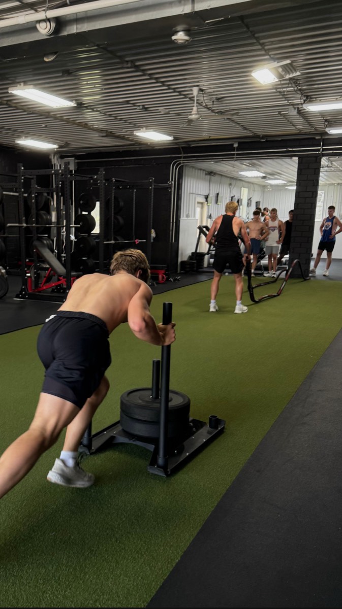 Athlete training hard at Suicide Saturday